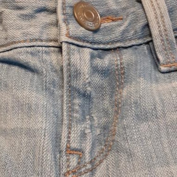 Loft Light Indigo Wash Modern Slim Jeans Size 4P - Picture 9 of 13